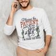 Please Be Patient I'm From The 1900s Cowboy Skeleton Unisex Long Sleeve T-Shirt