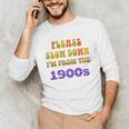 Please Slow Down I'm From The 1900s Retro Vintage 70 Premium Tri-Blend Unisex Long Sleeve T-Shirt