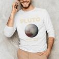 Pluto Never Forget 1930-2006 Planet Space Science Nostalgia Premium Tri-Blend Unisex Long Sleeve T-Shirt