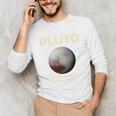 Pluto Never Forget 1930-2006 Planet Space Science Nostalgia Unisex Long Sleeve T-Shirt