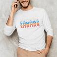 Polite Introvert Thanks But No Thanks Retro Graphic Unisex Long Sleeve T-Shirt