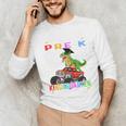 Pre k Graduation 2025 Pre-k Kindergarten Graduate Dinosaur Premium Tri-Blend Unisex Long Sleeve T-Shirt