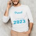 Proud Godfather Of Three 2023 Graduate 23 Class Graduation Unisex Long Sleeve T-Shirt