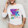 Retro 1980s 80's Baby 1990s 90's Made Me Nostalgia Birthday Premium Tri-Blend Unisex Long Sleeve T-Shirt