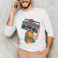 Retro 90s Boombox Nostalgia Party For Music Lovers Men Women Unisex Long Sleeve T-Shirt