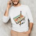 Retro Cassette Tape & Pencil Rewind Nostalgia Party 80s 90s Premium Unisex Long Sleeve T-Shirt