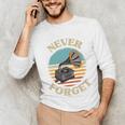 Retro Grammophone Never Forget Nostalgia Vintage Unisex Long Sleeve T-Shirt