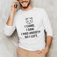 I Came I Saw I Had Anxiety So I Left Introvert Tee Unisex Long Sleeve T-Shirt I Came I Saw I Had Anxiety So I Left Introvert Tee Unisex Long Sleeve T-Shirt