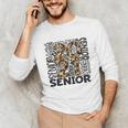 Senior 2021 Grad Class Of 2021 Graduation Leopard Cheetah Unisex Long Sleeve T-Shirt