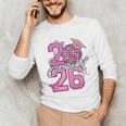Senior 2026 Graduation Girls Coquette Pink Bow Class Of 2026 Premium Unisex Long Sleeve T-Shirt
