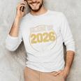 Senior Dad Class Of 2026 Purple Retro Vintage Graduation Unisex Long Sleeve T-Shirt