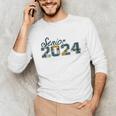 Senior Graduation Class Of 2024 Cute Senior 2024 Flowers Unisex Long Sleeve T-Shirt