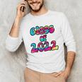 Senior Year 2022 Class Of 2022 Graduation Tie Dye Groovy Unisex Long Sleeve T-Shirt