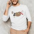 Sloth Graduation Shirt Cute Animal Diploma Grad Unisex Long Sleeve T-Shirt