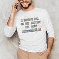 I Spent All My Money On 90's Memorabilia Nostalgia & Retro Premium Tri-Blend Unisex Long Sleeve T-Shirt