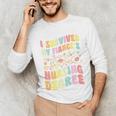 i Survived My Fiance's Nursing Degree Graduation Groovy Premium Unisex Long Sleeve T-Shirt