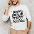 I Survived Graduate School Class Of 2018 Graduation Unisex Long Sleeve T-Shirt