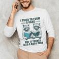 I Tried To Form Gang But It Turned Into A Book Club Raccoon Unisex Long Sleeve T-Shirt