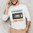 VHS Cassette Tape Retro 80s 90s Nostalgia Premium Unisex Long Sleeve T-Shirt