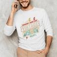 Vintage 1980 Retro Badge Decade Nostalgia Graphic Emblem Premium Tri-Blend Unisex Long Sleeve T-Shirt