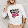 Vintage 90's Babe Party Back To 90s Cassette Nostalgia Premium Tri-Blend Unisex Long Sleeve T-Shirt