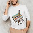 Vintage Cassette Tape And Pencil Nostalgia Party 70s 80s 90s Premium Unisex Long Sleeve T-Shirt