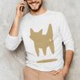 Yk2 Cat With Tomboy Tail 90s Nostalgia Downtown Indie Unisex Long Sleeve T-Shirt