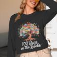 100th Day Of School Books Tree Reading Unisex Long Sleeve T-Shirt
