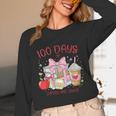 100th Day Of School Teachers 100 Days Of Coffee Chaos Books Unisex Long Sleeve T-Shirt