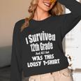 12th Grade GraduationShirt Grad Graduate Education Unisex Long Sleeve T-Shirt