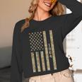 1964 Year Nostalgia Desert Camo Distressed American Flag Unisex Long Sleeve T-Shirt