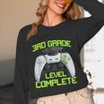 3rd Grade Level Complete Gamer Class Of 2026 Graduation Unisex Long Sleeve T-Shirt