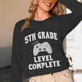 5th Grade Level Complete Gamer Class Of 2025 Graduation Unisex Long Sleeve T-Shirt
