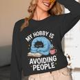 Anti-Social Club Homebody Introvert Hibernate Hermit Shyness Unisex Long Sleeve T-Shirt