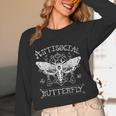 Antisocial Butterfly Introvert Death Head Moth Unisex Long Sleeve T-Shirt