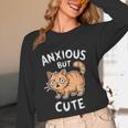 Anxious But Cute Anxiety Meme Cat Lover Introvert For Men Women Unisex Long Sleeve T-Shirt Anxious But Cute Anxiety Meme Cat Lover Introvert For Men Women Unisex Long Sleeve T-Shirt