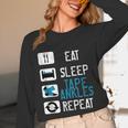 Athletic Trainer Eat Sleep Tape Ankles Graduation Unisex Long Sleeve T-Shirt
