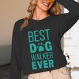 Best Dog Walker Ever Graduation New Shirt Dog Lover Unisex Long Sleeve T-Shirt