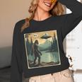 Bigfoot Sasquatch Alien Spaceship UFO Introvert Bruh Unisex Long Sleeve T-Shirt Bigfoot Sasquatch Alien Spaceship UFO Introvert Bruh Unisex Long Sleeve T-Shirt