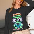 Book Lover Frankenstein's Monster With Reading Glasses Unisex Long Sleeve T-Shirt