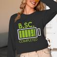 Bsc Completed Bachelor Of Science Graduation 2025 Unisex Long Sleeve T-Shirt