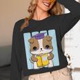 Bulldog Anime Pup Graduation Unisex Long Sleeve T-Shirt