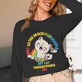 Cat Mom Loves Cats Dad Not In The Mood For People Introvert Unisex Long Sleeve T-Shirt
