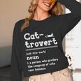 Cat-Trovert Definition Cat Introvert Pet Lover Unisex Long Sleeve T-Shirt Cat-Trovert Definition Cat Introvert Pet Lover Unisex Long Sleeve T-Shirt