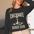 Checkmate Senior 2026 Chess Piece Class Of 2026 Graduation Unisex Long Sleeve T-Shirt