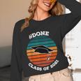 Class Of 2021 Done Senior Graduation Retro Sunset Unisex Long Sleeve T-Shirt