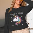 Class Of 2024 Graduation Year Unicorn Tee Shirt Unisex Long Sleeve T-Shirt