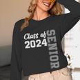 Class Of 2024 Senior 24 Shirt High School Graduation Party Unisex Long Sleeve T-Shirt