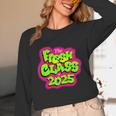 Class Of 2025 Senior Fresh 90s TV Style Retro Graduation Unisex Long Sleeve T-Shirt