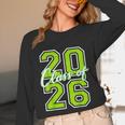 Class Of 2026 Graduation Varsity Lime Green Letters Unisex Long Sleeve T-Shirt